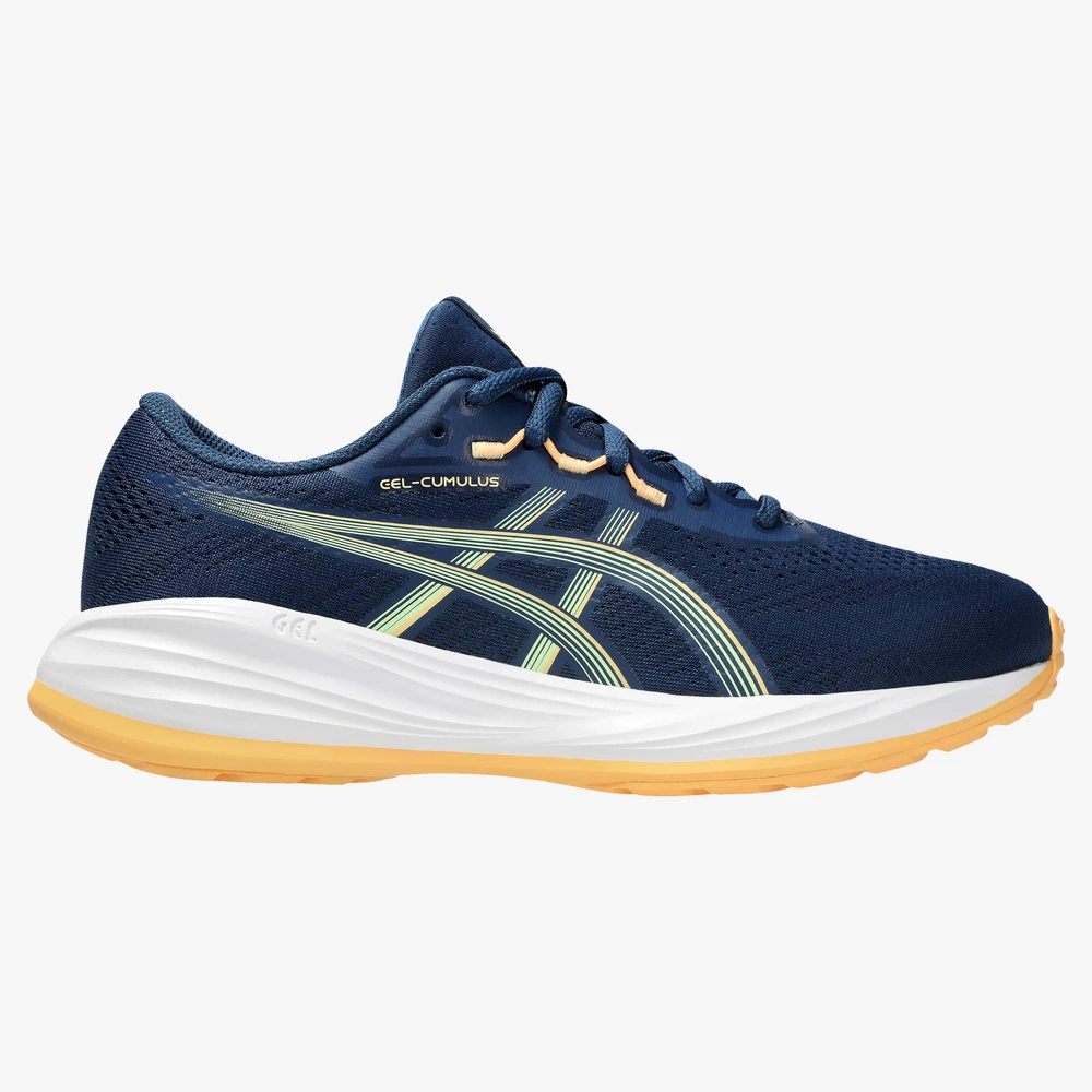 Asics Gel Cumulus 28 GS in Blue/Orange