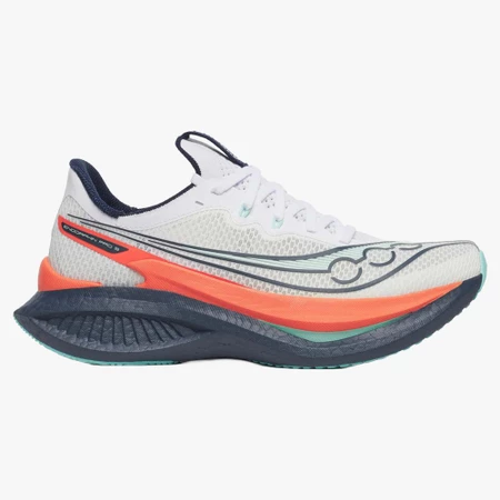 Saucony Endorphin PRO 5 in White/Navy