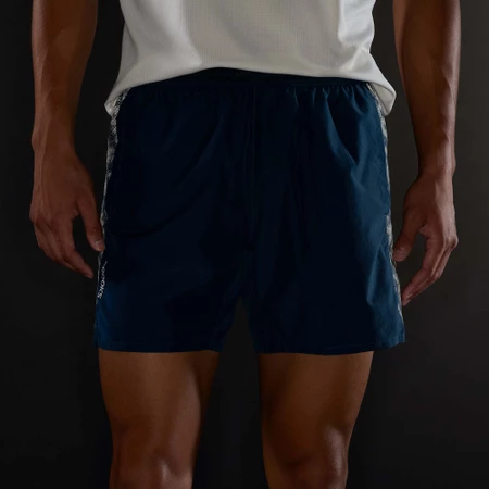 Brooks Dash Reflective Shorts in Indigo