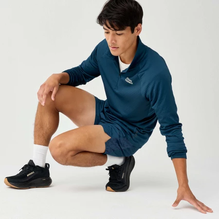 Brooks Dash Reflective Shorts in Indigo
