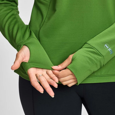 Janji Rover Merino Hoodie in Leaf