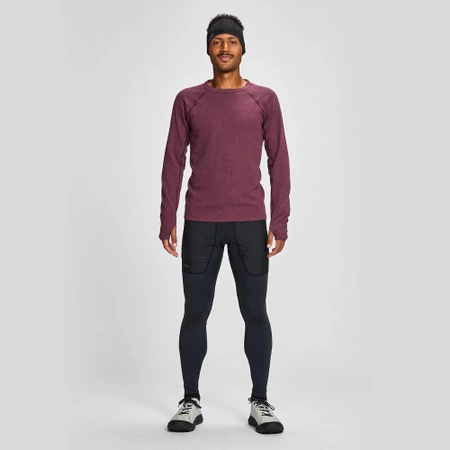 Janji Waffleloft Long Sleeve in Oxblood