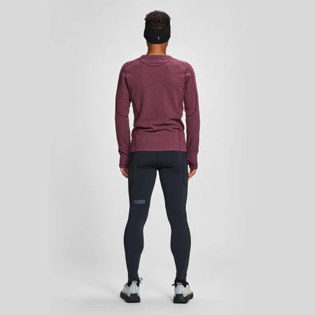 Janji Waffleloft Long Sleeve in Oxblood
