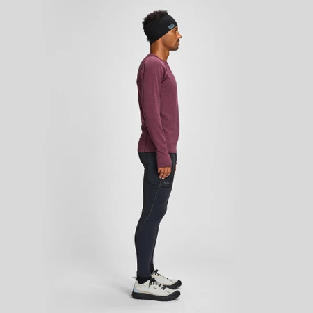 Janji Waffleloft Long Sleeve in Oxblood