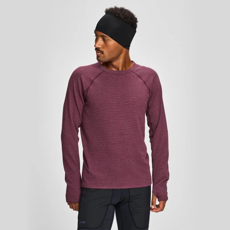 Janji Waffleloft Long Sleeve in Oxblood