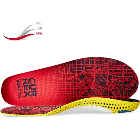 Currex Runpro Low Arch Insoles in Red