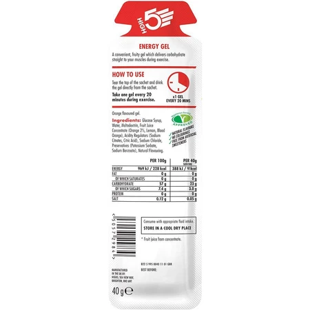 High 5 Energy Gel in Orange