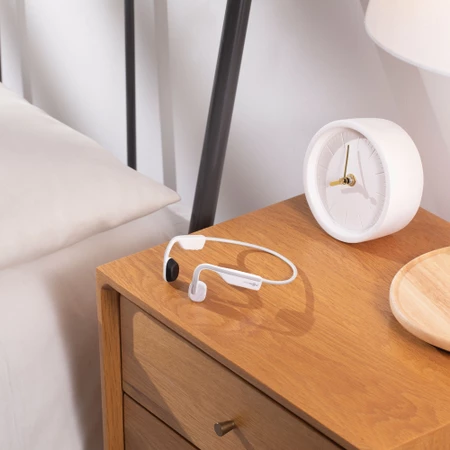 Shokz OpenMove Headphones in White/Grey